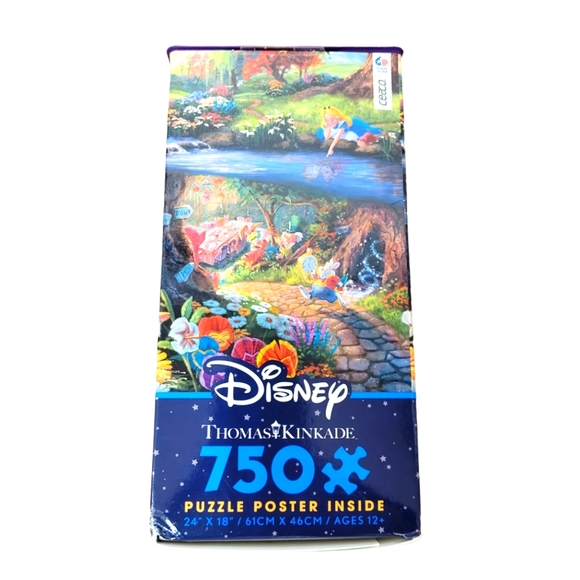 Nib! 2016 Thomas Kinkade Disney's Alice In Wonderland 750 piece Ceaco Puzzle